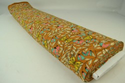 Cotton jersey print - wow 53-44 donker okergeel