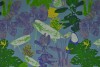 Cotton jersey print - wow 52-138 staalblauw