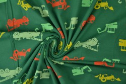 Cotton jersey print - wow 02-32 groen