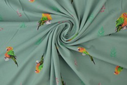 Cotton jersey print - wow 04-34 oud groen