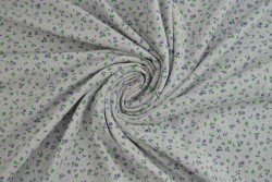 Cotton jersey print - wow 11-25 zilvergrijs