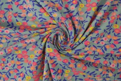 Cotton jersey print - wow 12-34 oud groen