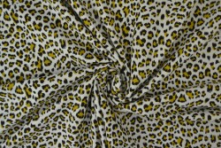 Cotton jersey print - wow 14-25 zilvergrijs