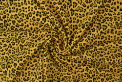 Cotton jersey print - wow 14-47 okergeel