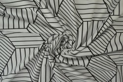 Cotton jersey print - wow 18-25 zilvergrijs