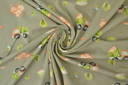 Cotton jersey print - wow 34-01 grijs