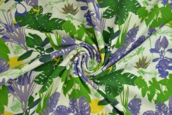 Cotton jersey print - wow 52-02 gebroken wit