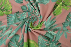 Cotton jersey print - wow 16-37 oud roze