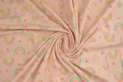 Cotton jersey print - wow 58-04 baby roze