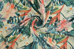Cotton jersey print - wow 60-22 champagne