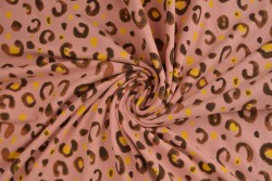 Cotton jersey print - wow 63-37 oud roze
