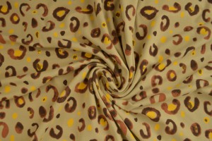Cotton jersey print - wow 63-39 beige