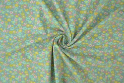 Cotton jersey print - wow 10-34 oud groen