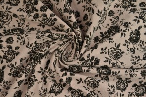 Cotton washed print 03-19 oud roze