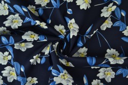 Cotton print 8001-2 navy