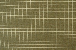 Cotton jersey checks 06 camel groen