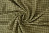 Cotton jersey checks 06 camel groen