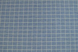 Cotton jersey checks 10 blauw