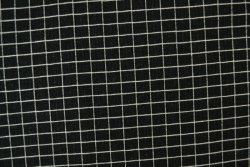 Cotton jersey checks 12 zwart