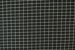 Cotton jersey checks 13 antraciet