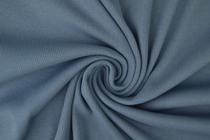 Cotton jersey rib 11 grijs-blauw
