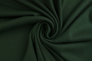 Cotton jersey rib 04 diep groen
