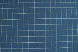 Cotton jersey checks 2cm 01-01 blauw