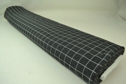 Cotton jersey checks 2cm 01-03 zwart