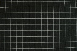 Cotton jersey checks 2cm 01-03 zwart