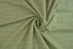 Cotton jersey checks 2cm 01-05 olijfgroen
