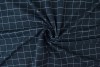 Cotton jersey checks 2cm 01-07 navy
