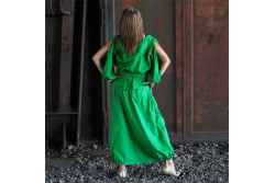 Katoen poplin 11 groen