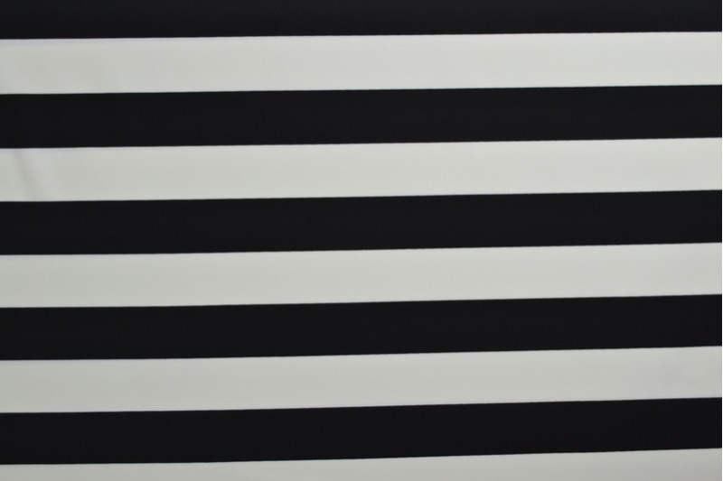 Lycra print 348-01 black / white