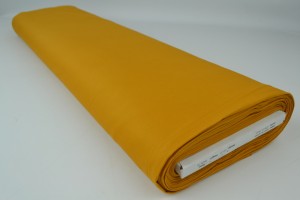 Katoen keper stretch 47 okergeel