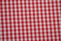 Katoen boerenbont ruiten 6.5 mm 160-01 rood