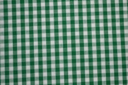 Katoen boerenbont ruiten 6.5 mm 160-09 donkergroen
