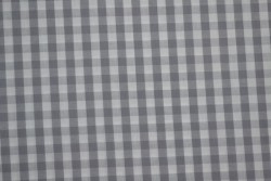 Katoen boerenbont ruiten 6.5 mm 160-11 grijs
