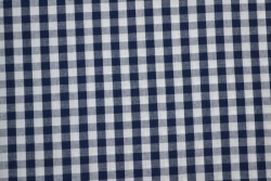 Katoen boerenbont ruiten 6.5 mm 160-14 navy