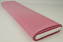 Katoen boerenbont ruiten 2.5 mm 162-01 rood