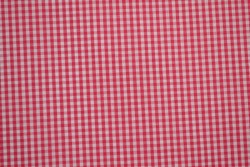 Katoen boerenbont ruiten 2.5 mm 162-02 donker roze