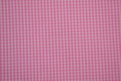 Katoen boerenbont ruiten 2.5 mm 162-03 roze