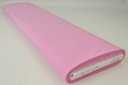 Katoen boerenbont ruiten 2.5 mm 162-03 roze