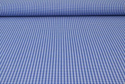 Katoen boerenbont ruiten 2.5 mm 162-07 blauw
