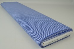 Katoen boerenbont ruiten 2.5 mm 162-07 blauw