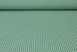 Katoen boerenbont ruiten 2.5 mm 162-09 donkergroen