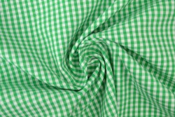 Katoen boerenbont ruiten 2.5 mm 162-10 groen