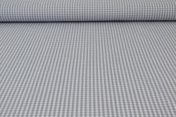 Katoen boerenbont ruiten 2.5 mm 162-11 grijs
