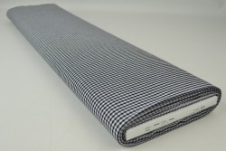 Katoen boerenbont ruiten 2.5 mm 162-13 zwart