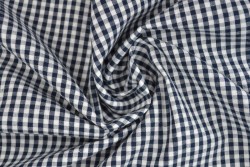 Katoen boerenbont ruiten 2.5 mm 162-14 navy