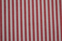 Katoen boerenbont strepen 6.5 mm 165-01 rood